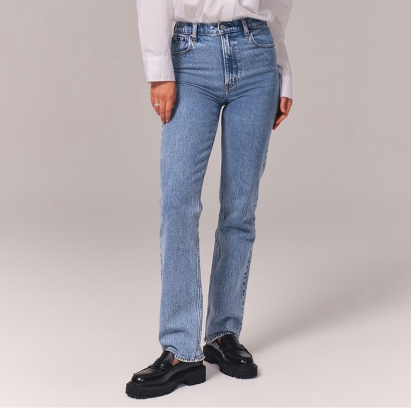 Abercrombie & Fitch 90s Straight Ultra High Rise Jeans - Picture 1 of 10